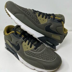 2016 Mens Nike Air Max 90 Ultra SE HYPER OLIVE GREEN Used Size 14 RARE